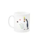 It is Tomfy here.のペンギン親子とアイス Mug :left side of the handle