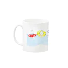 アイネっこのお店の浮き輪うさぎさん Mug :left side of the handle