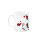 古蛙目の和猫 Mug :left side of the handle