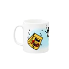 one-naacoのぷかぷかパグ Mug :left side of the handle