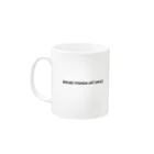 吉田圭佑アート事務所の赤い花びんに花＿mug03 Mug :left side of the handle