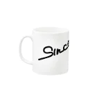 SINCEのRETRO (black) Mug :left side of the handle