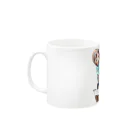 しなももんが#ワークショップのまるめがねのまな Mug :left side of the handle