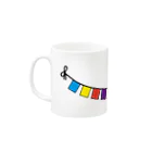 こだまの万国旗 Mug :left side of the handle