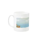 Nellyhime のアートのカワセミ (Kingfisher) Mug :left side of the handle