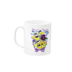 botanical_art_salonの花束を君に　ボタニカルアート　花柄　マグカップ Mug :left side of the handle