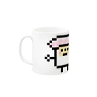 GRADUCAのPixelArt スシスッキー ビントロ Mug :left side of the handle