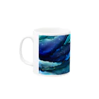 Artirie art studio のBlue wave  Mug :left side of the handle