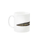 ワイルドデザインのわにマグカップ (004) ワニ 鰐 wani Mug :left side of the handle