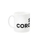 TOKYO LOGOSHOP 東京ロゴショップのSTOP CORONAVIRUS-ストップ コロナウイルス- Mug :left side of the handle