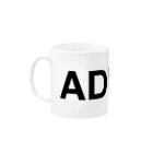 TOKYO LOGOSHOP 東京ロゴショップのADDICT-アディクト- Mug :left side of the handle