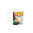 ぺろぺろ大魔人の女の子作品010　顏 Mug :left side of the handle