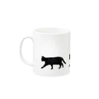 小鳥と映画館の黒猫の行進 Mug :left side of the handle