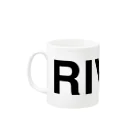 TOKYO LOGOSHOP 東京ロゴショップのRIVER-リバー- Mug :left side of the handle