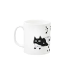 京大ねこサークルCat-Chのマグカップ（うしねこ） Mug :left side of the handle