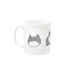 よ し だ屋の柴犬の顔とお尻 Mug :left side of the handle