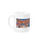 世界の絵画アートグッズの横山大観《紅葉》 Mug :left side of the handle