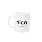 nicoのnico Mug :left side of the handle
