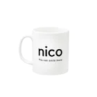 nicoのnico Mug :left side of the handle