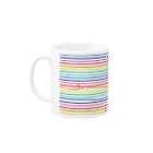 dizzyのRainbow Stripes マグカップの取っ手の左面