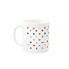 PostPet Official Shopのにじいろあいこんず Mug :left side of the handle