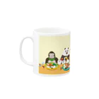 notonekoののとねこと鍋パ Mug :left side of the handle