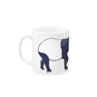 LalaHangeulのマレーバク　文字無し　親子 Mug :left side of the handle