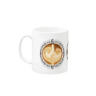 Prism coffee beanの【Lady's sweet coffee】ラテアート エレガンスリーフ ～2杯目～ Mug :left side of the handle