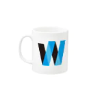 ライターゼミ【みんなのカレッジ】公式グッズのW! Mug :left side of the handle