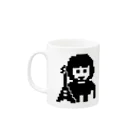 Momi Buncho Lab SHOPのpodo Mag (Bitmap) Mug :left side of the handle