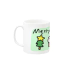 にしおかあきのパンダのクリスマス Mug :left side of the handle