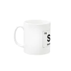 Kaitaroの元素記号でSato（佐藤） Mug :left side of the handle