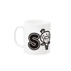 きくのらくがきのSTART きく　黒文字バージョン Mug :left side of the handle