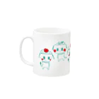 Aランチサラダ付SHOPのおワン！おちゃワン！ Mug :left side of the handle