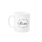 三重殺セカンドの店のトンパ文字 「岡田」 Mug :left side of the handle