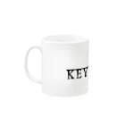 KEYGIRL.officialshopのkeygirl_logover Mug :left side of the handle