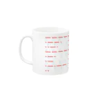 三重殺マネージャのお店（3out-manager）のモールス符号 Mug :left side of the handle