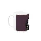 三重殺セカンドの店の文豪・萩原朔太郎くん Mug :left side of the handle