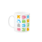 1041uuuのどうぶつ Mug :left side of the handle