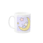 *hanami*の星空のうさちゃんとリスくん。 Mug :left side of the handle