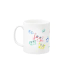 ふぁるのカラフルなカニたち(大量発生ver.) Mug :left side of the handle