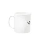 Silvervine Psychedeliqueのシュレーディンガーの猫（黒字） Mug :left side of the handle