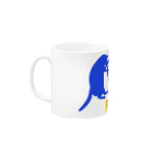 保護猫支援ショップ・パール女将のお宿のpeace  Mug :left side of the handle
