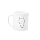 ponponのごーごーうさぎとおひるねうさぎ Mug :left side of the handle