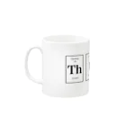 JAZUYの”Think”/ 原子番号90,53,7,19 Mug :left side of the handle