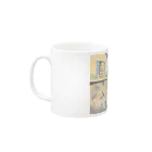 SJMavisのユトリロの幻影：Mirage of Utrillo Mug :left side of the handle