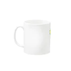 サトオのstandup4ukraine黄色カレッジロゴ風 Mug :left side of the handle