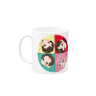 桃色な姐御のイツメン//:💞❤💙💛 Mug :left side of the handle