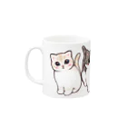 ふわにゃんshopのたま農園の猫たち Mug :left side of the handle