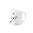 AngelRabbitsのうさぎむすこ（黒９） Mug :right side of the handle